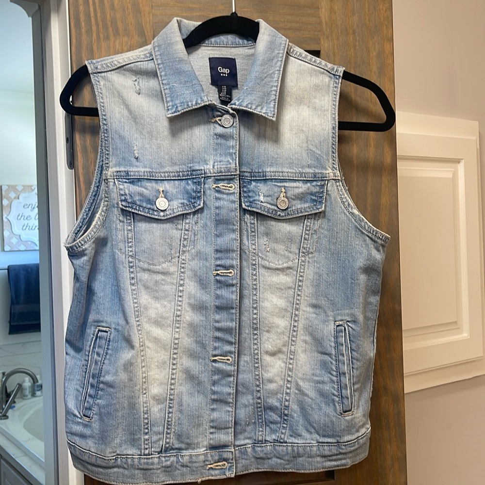 Light Blue Denim Vest